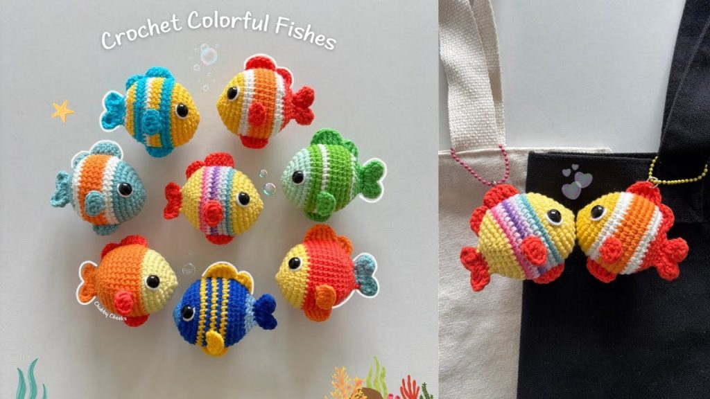 How to Crochet a Colorful Fish Keychain for Beginners