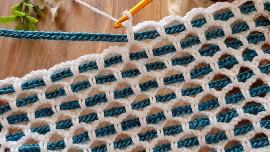 How to Crochet an Easy Blanket with Woven Stitch Pattern